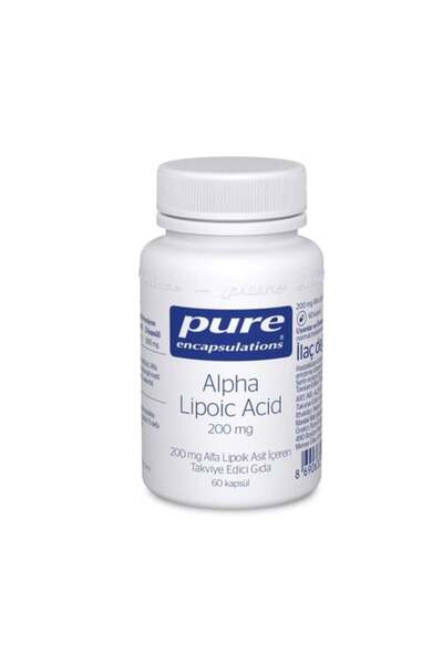Pure Alpha Lipoic Acid 200 mg 60 Kapsül