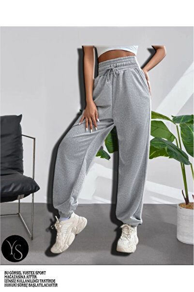 yx yustex sport Γκρι γυναικεία φούτερ παντελόνια Jogger - Casual Comfort Άνετα