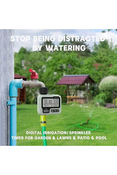 Taimi Sprinkler Timer, Programmable Water Timer, Sprinkler Controller