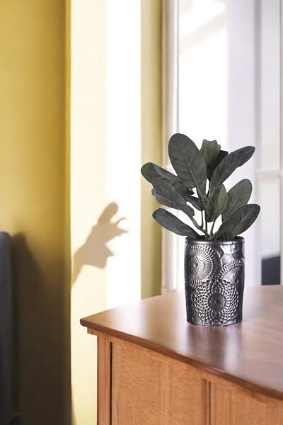 Evene Small Vase - Table Top Vase, Home Decoration, Silver Antique Color Model 43