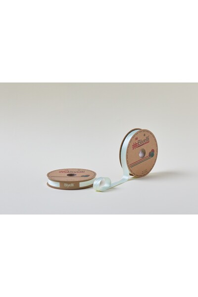 2 Cm Saten Katlı Biye 016 (SU YEŞİLİ)