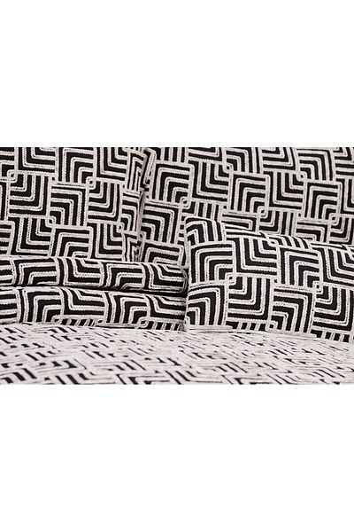 Bonne Maison Anastasia Gray 4 Piece Embroidered Bedspread Set