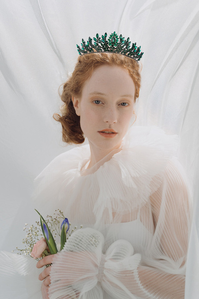 Limelia Πράσινη Κρυστάλλινη Πέτρα Νυφικής Χένας Νυχτερινής Κορώνας - Κορώνα Β...