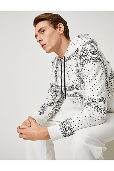 Koton Hanorac alb cu model pentru bărbați