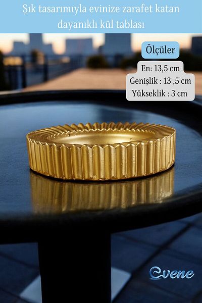 Evene Ashtray Gold Ashtray Decorative Ashtray Model 5