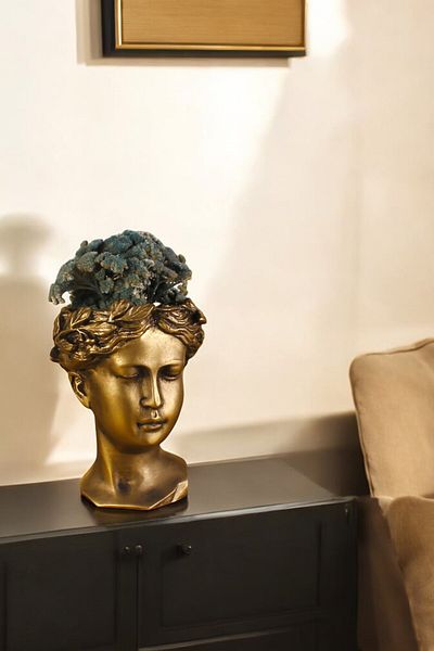 Evene Small Vase - Table Top and Home Decoration, Gold Antique Color Model 37