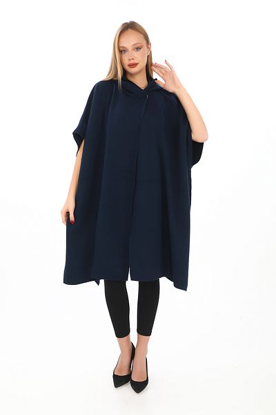 sportiness Knitwear Hooded Poncho