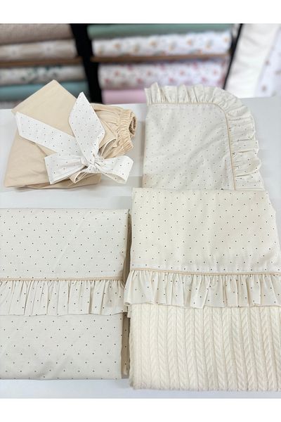 GAYE EV TEKSTİLİ 100% Cotton Oeko-Tex Certified Baby Pique Duvet Cover Set