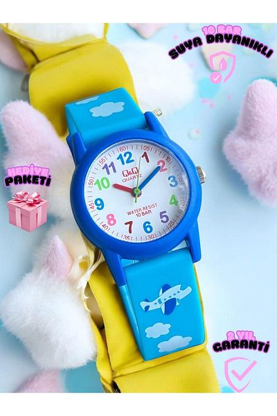 Q&Q Kids Wrist Watch with 10 Atm Waterproof Silicone Bands - Stylish Design with Eylence Figures 22A.000Vy