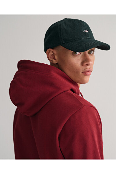 Gant Ανδρικό φούτερ με κουκούλα με κανονική εφαρμογή μπορντό