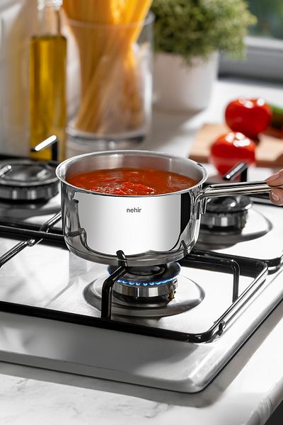Nehir 12 cm Capless Silver Steel Sauce Bowl
