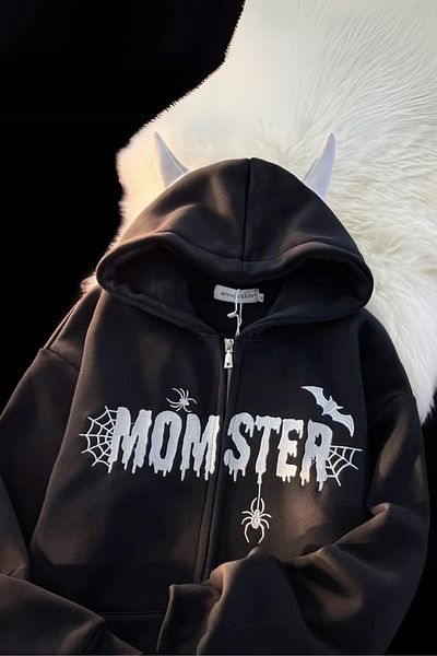 Köstebek Black Momster Spider Hooded Sweatshirt