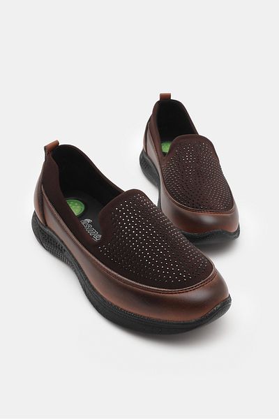 Tonny Black Women's Tan Comfortable Fit Mother Shoes