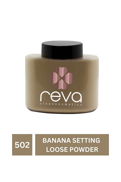 REVA Banana Fixing Face Powder - Vegan and Clean Ingredient, Loose Powder