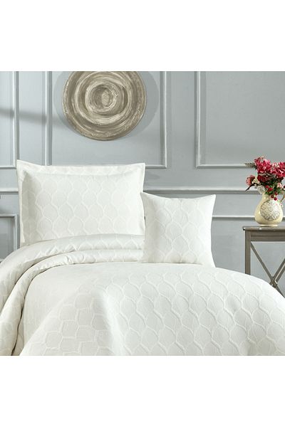 Solinas Collection Selene Cream Single Bedspread