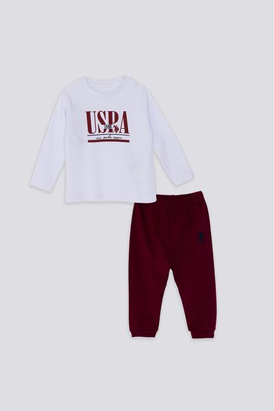 U.S. Polo Assn. U.S. Polo. Assn. Boy White Baby Suit 2475