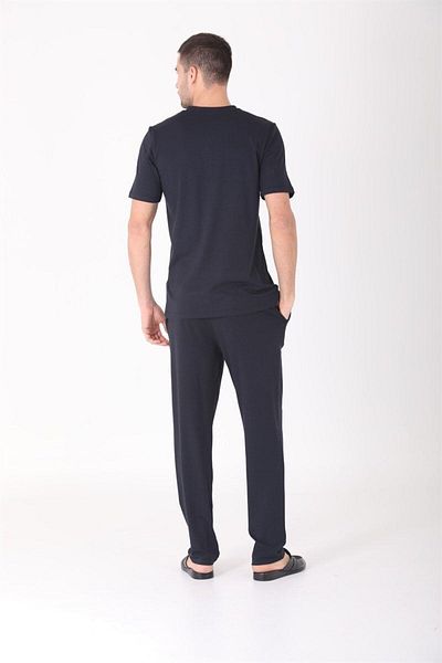 D'S Damat Ανδρική Μόδα - Σετ 4 Πιτζάμες Navy Cotton