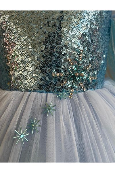 shop Rochie Elsa cu pelerină, Costum Elsa cu coadă, Rochie de aniversare Elsa Frozen