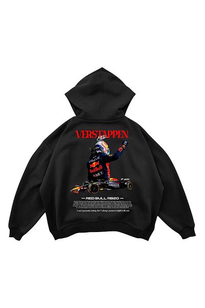 SVART WEAR Verstappen Premium Oversize Hoodie - суичър с качулка и щампа с дизайн