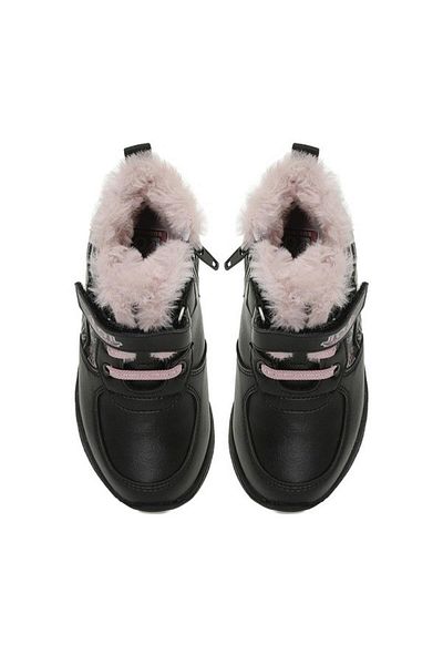LOL Nepha Black Velcro Zippered Girls' Boots