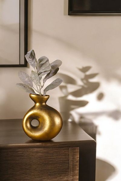 Evene Small Vase - Table Top and Home Decoration, Gold Antique Color Model 33