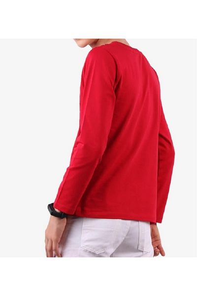 neocotton Унисекс суитшърт с дълъг ръкав и кръгло деколте с щампа на знамето