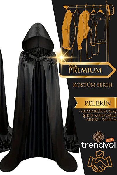 SCA Τρομακτικό κοστούμι με μανδύα μάγισσας & λύκους & ιεροφάνειες & αποκριάτι...