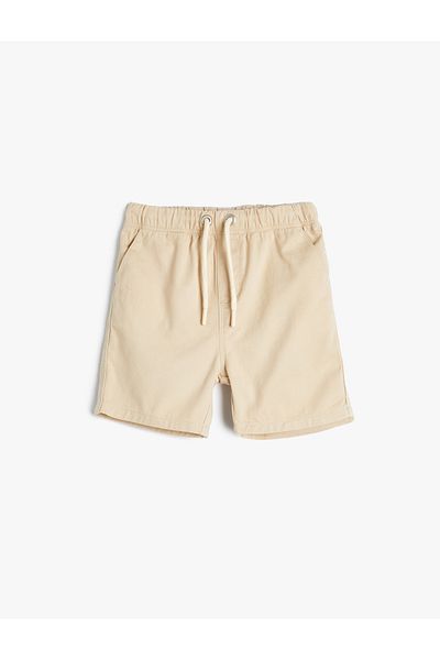 Koton Basic Shorts with Tie Waist Cotton
