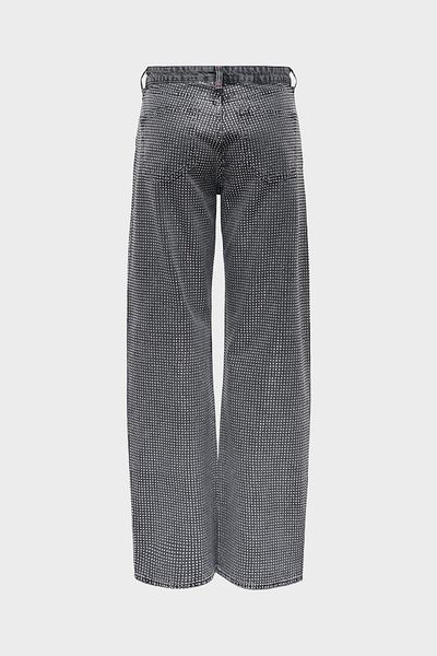 CROSS JEANS New Year's Anthracite Stone Detailed Straight Fit Jean Trousers - C 4530-219