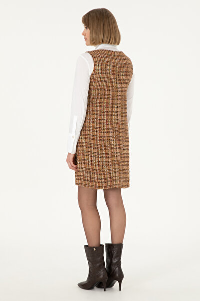 U.S. Polo Assn. Kadın Coconut Mini Boy Dokuma Elbise 50290360-VR153
