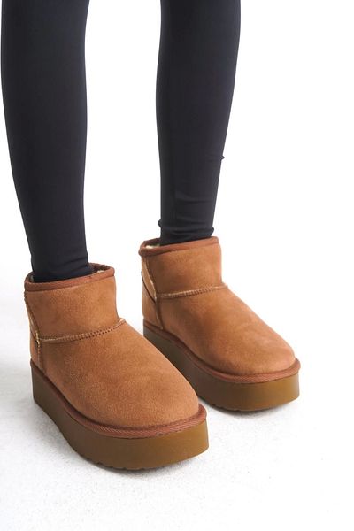Cananın Pabuçları Mini XL Tan - Pantofi cu talpă groasă