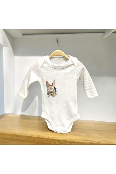 MİNİLOPPOO Printed Baby Bady Long Sleeve (Body Badi)