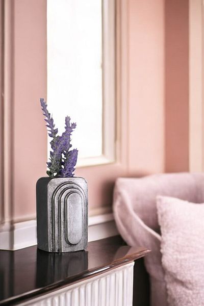 Evene Small Vase - Table Top Vase, Home Decoration, Silver Antique Color Model 18