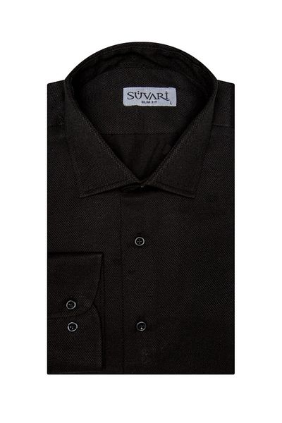 SÜVARİ Ανδρικό πουκάμισο με μοτίβο Slim Fit Armure