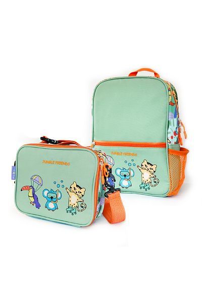Milk & Moo Sada batohu a obědového boxu Milk&Moo Jungle Collection, 8L + 4L