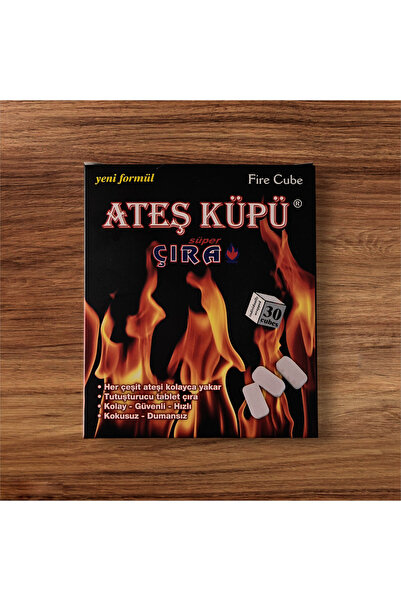 qussine 30 Adet Ateş Küpü Tutuşturucu Çıra  Mangal Soba Tutuşturucu
