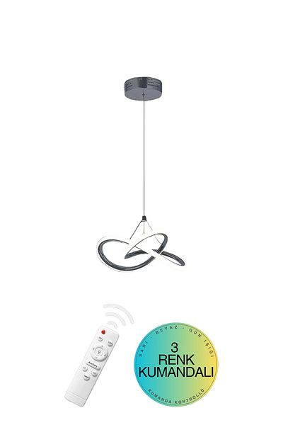 Supply Home Galaxy Model Chandelier - Led Pendant Lamp, 3 Color Features