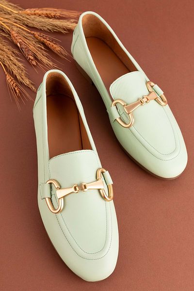 Gondol Genuine Leather Buckle Detailed Women's Ballerinas Tzr.23121