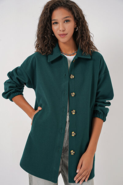 Bigdart 0674 Model Y.Emerald Oversize Shirt with Pockets