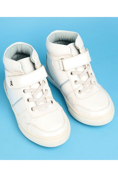 Pine kids Color Block Casual Shoes with Velcro Closure - White