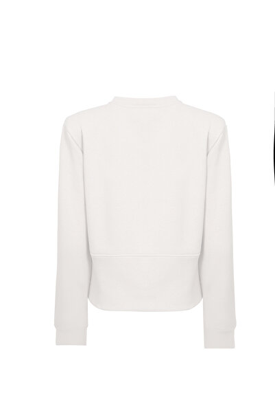 La Sarta Luna Women's Padded White Sweat