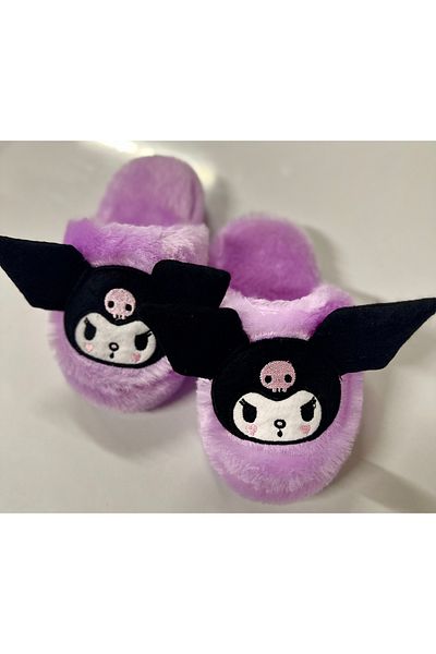 Bmp Terlik Plyšové dětské domácí pantofle Kuromi
