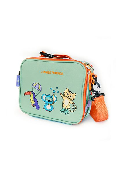 Milk & Moo Milk&moo Insulated Kids School Lunch Bag Box For Girls And Boys, Jungle Friends