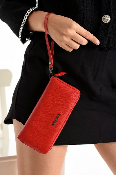 VOSTRO Handmade Italian Style 100% Real Genuine Leather Women's Multi Pocket and Multi Compartment Wallet - 053Vostro