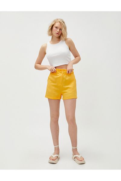 Koton High Waist Pocket Shorts
