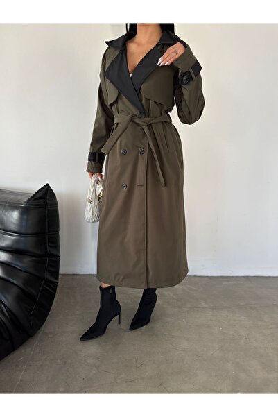 NFES TEKSTİL 120 cm Garnished Trench Coat