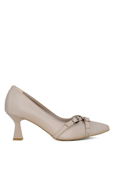 Ayakkabı Fuarı Elit Mst512V - Pantofi cu toc pentru femei Culoare piele