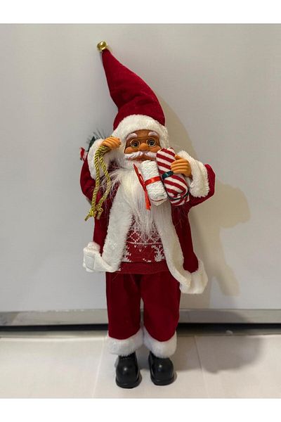 DLC Gift Santa Claus with Box and Sack 45 cm - 60 cm with Cap
