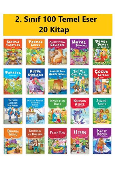 Bıcırık Yayınları 2. Sınıf 100 Temel Eserden Seçmeler 20 Kitap (armağan-arkadaş)
