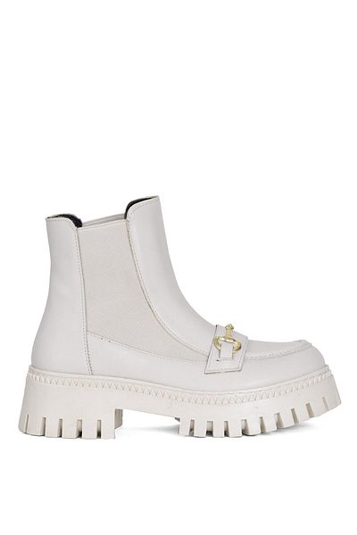 Ayakkabı Fuarı Elit Btnlp01C - Women's Cream Chelsea Boots